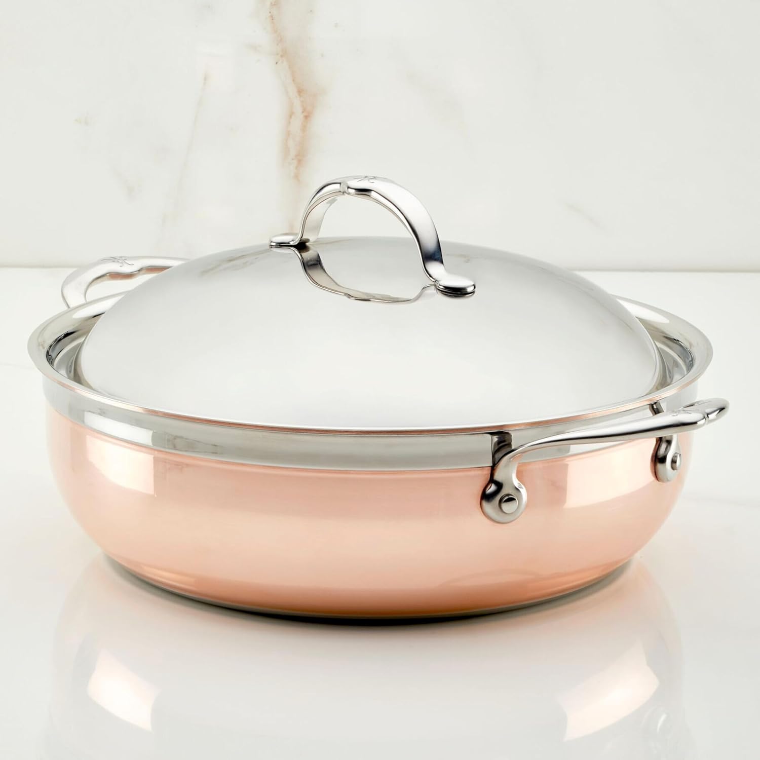 Hestan - CopperBond Collection - Copper Dutch Oven, Induction Cooktop Compatible, 5-Quart