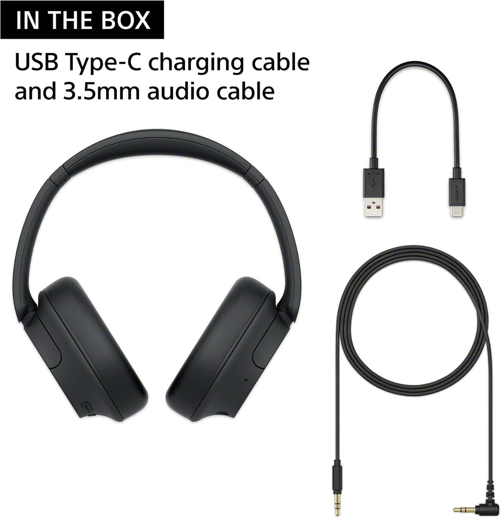 Sony WH-CH720N Noise Canceling Wireless Headphones Bluetooth Over The Ear Headset with Microphone and Alexa Built-in, White New