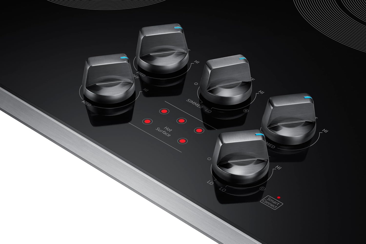 SAMSUNG 30' Built In Smart Electric Cooktop with 5 Elements, Stainless Steel, NZ30K6330RS/AA
