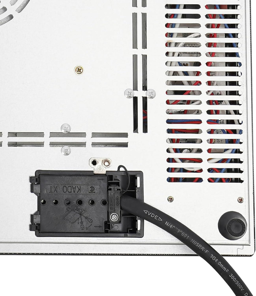 4 Burner Electric Cooktop, 23 Inch Portable Stove Cooktop with LED Display, 110V Electric Stove Top Firepower Gears Adjustable for Kitchen Hotel Restaurant (No Plug)