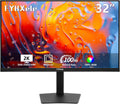 FYHXele 32 Inch Large Touchscreen Monitor QHD 1440P 100Hz,USB-C, HDMI, Displayport,Height/Swivel/Tilt/Rotating Adjustable Stand, IPS Multi-Touch PC Monitor for mall, Office, Gaming