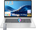 HP 17.3-inch Business Laptop 2026, Intel 10-Core i5-1334U, 12GB RAM, 512GB SSD, 17.3' FHD Anti-Glare Display, Backlit Keyboard, Fingerprint Reader, Wi-Fi 6, Windows 11 Pro, Business & Student Notebook
