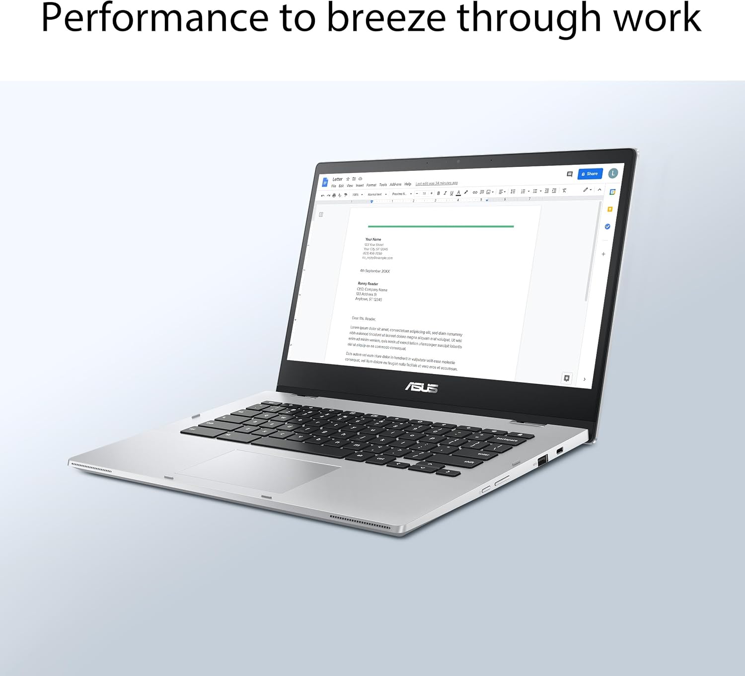 ASUS Chromebook Flip CX1 Convertible Laptop, 14' FHD NanoEdge 360-degree Touchscreen, 128GB eMMC Storage, 8GB RAM, ChromeOS, Transparent Silver, CX1400FKA-AS88F