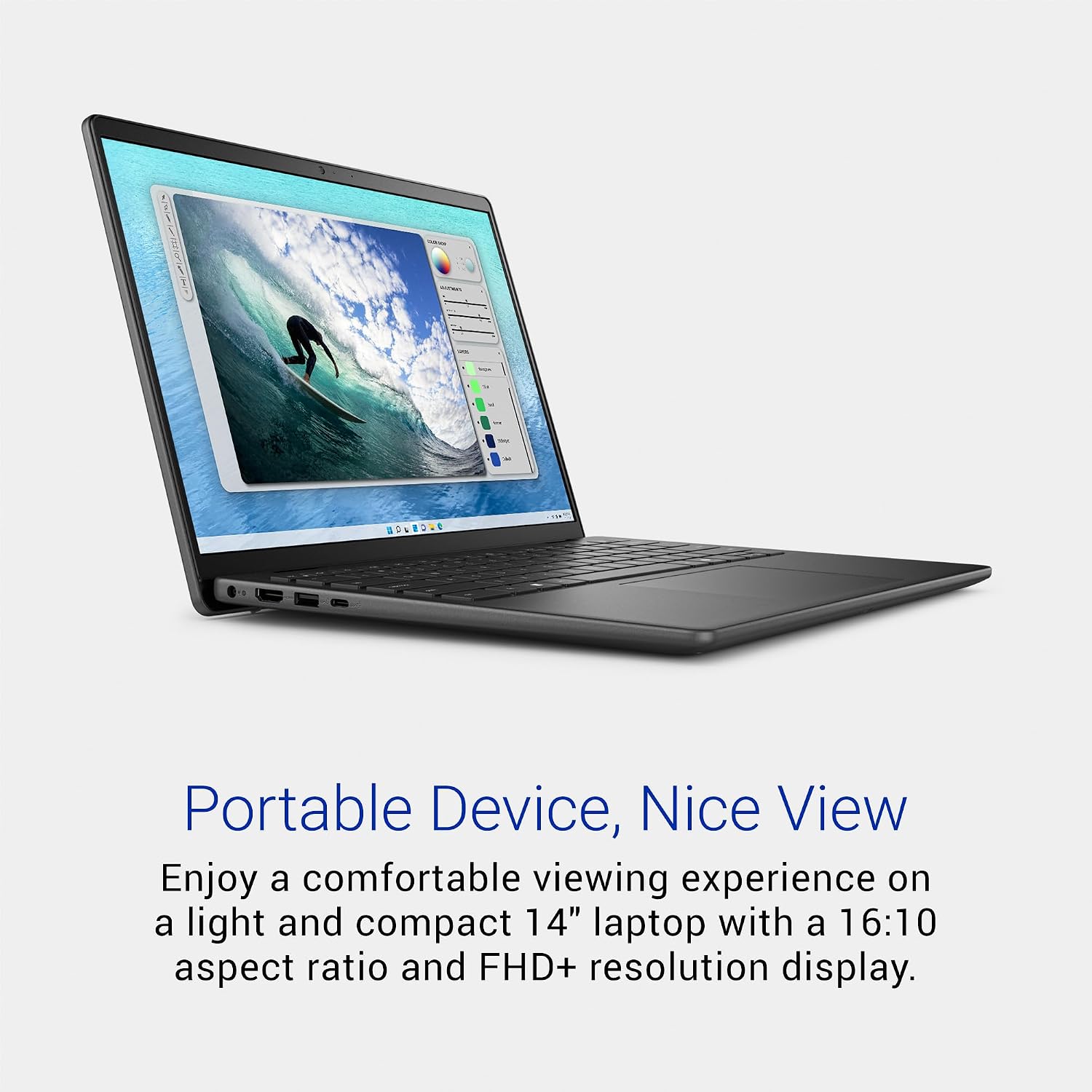 Dell Inspiron 14 5440 Laptop - 14.0-inch 16:10 FHD+ (1920 x 1200) Display, Intel Core i5-1334U Processor, 8GB DDR5 RAM, 512GB SSD, Intel UHD Graphics, Windows 11 Home, Onsite Service - Carbon Black
