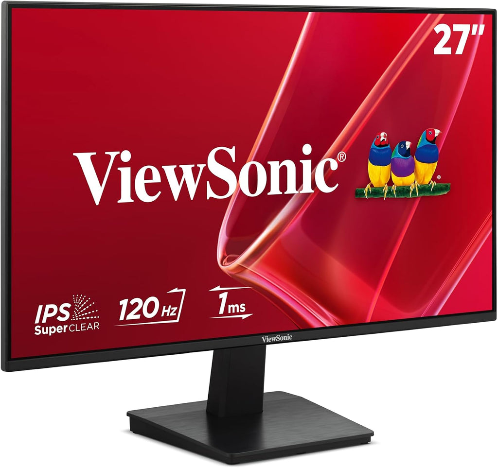 ViewSonic VA2748-MH 27 Inch 1080p Monitor, IPS Display with 120Hz for Immersive Home and Office Viewing, Variable Refresh Rate, HDMI, and VGA Inputs