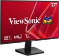 ViewSonic VA2748-MH 27 Inch 1080p Monitor, IPS Display with 120Hz for Immersive Home and Office Viewing, Variable Refresh Rate, HDMI, and VGA Inputs