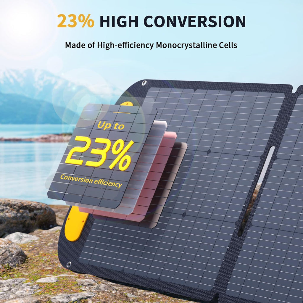 VTOMAN Jump 600X Portable Power Station with 200W Solar Panel, 299Wh Solar Generator with 600W AC Outlets (Surge 1200W) for Outdoor Camping, Vehicle Emergency, Electric Backup, RV, Power Outages