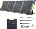 Greenmagic 120 Watt Portable Solar Panel, Foldable 120W Solar Panel Charger 19V for Power Station Outdoor Camping RV Home IP67 Waterproof with an Adjustable Kickstand Case High 23% Efficiency