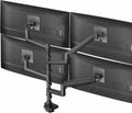 VIVO Pneumatic Arm Quad Ultrawide Monitor Extra Tall Desk Mount for Up to 49 inch Screens Individual Arm Capacity, Max 38 inch Screens for 4 Ultra Wides Up to 44 lbs, Black, STAND-V400D