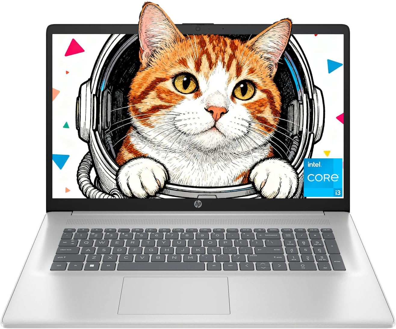 HP 2025 17-inch Laptop Computer, Intel 8-Core i3-N305, 17.3' HD+ Display, Windows 11 Pro, 16GB RAM, 1TB SSD, Wi-Fi 6, Numeric keypad, HDMI, for Business & Student, w/BWE Accessories
