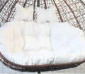 2 Seater Egg Chair Swing Cushion Outdoor, Washable Hanging Egg Chair Cushions Replacement, Large Single Chair Pads Nest Shaped Seat Cushions, Thick Soft Solid Color Chair Back Pillow