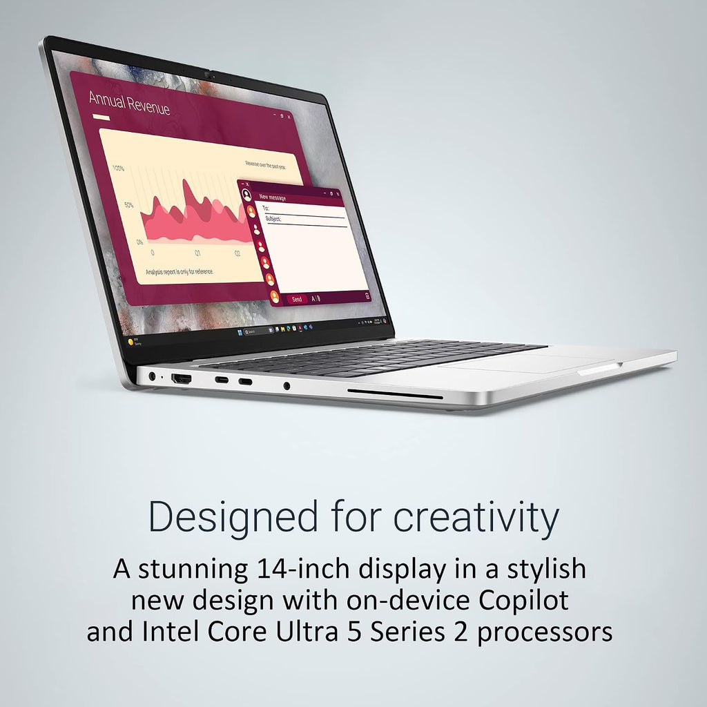 Dell Pro 14 (Next Gen Latitude 5450) Business Laptop (14' FHD+ Anti-Glare, Intel 12-Core Ultra5 235U, 16GB DDR5, 512GB SSD), 1080p Webcam, Backlit, Thunderbolt 4, Wi-Fi 6E, Win 11 Pro, Silver, PC14250