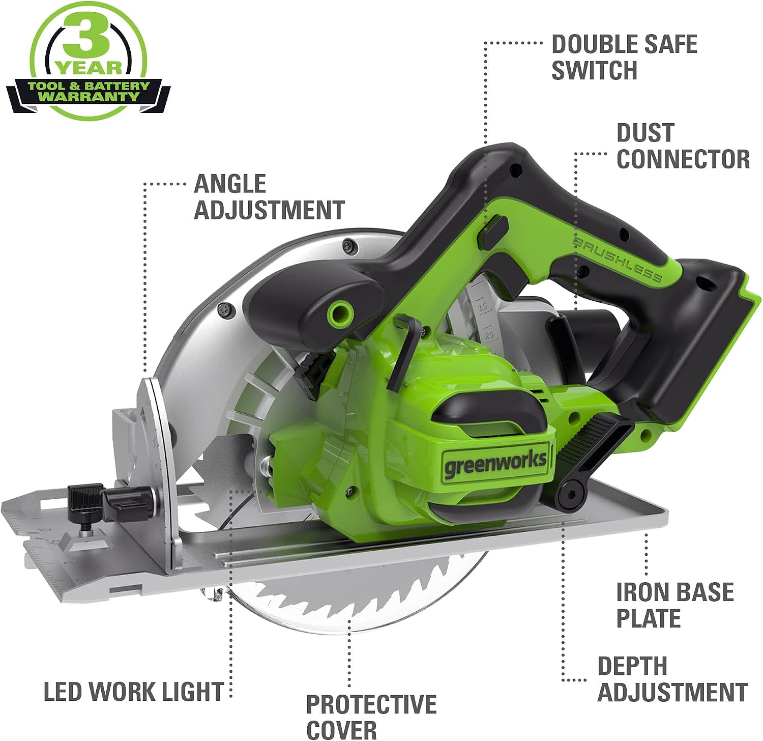 Greenworks 48V (24V x 2) Electric Lawn Mower Combo Kit with 20' Steel Deck, 12' String Trimmer, 320 CFM Blower, Circular Saw – All-in-One Cordless Combo: Ideal for Home Yard Work & DIY Projects