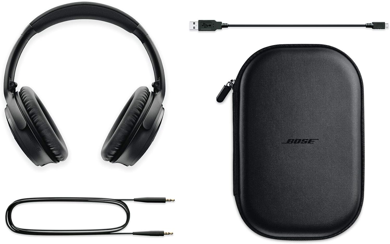 Bose QuietComfort 35 II Wireless Bluetooth Headphones with Alexa - Black (Renewed)