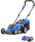 Wild Badger Power 40V 18″ Cordless Lawn Mower Brushless , 5,445 sq ft/0.125 ac, 1×4.0Ah Battery & Fast Charger, 5-Position Height ,for Small-to-Medium Lawns