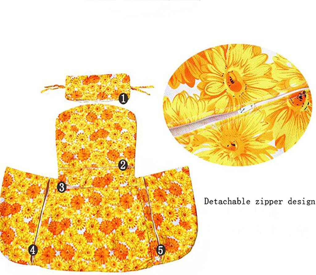 Diumy Hammock Chair Cushions,Swing Hanging Basket Seat Cushion,Thicken Skin-Friendly Back Pain Relief Rocking Chair Pads for Garden Outdoor Indoor-D with Cushion