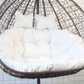 2 Seater Egg Chair Swing Cushion Outdoor,Double Egg Chair Cushion Replacement,Waterproof Detachable Hanging Basket Chair Cushions,for Garden Balcony(M)