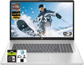HP 17.3' FHD IPS Laptop, Quad Core AMD Ryzen 5 7520U (Beat i7-1255U) 8GB DDR5 RAM 512GB SSD, Business-Student Laptop with Copilot AI Fast Charge Private Webcam Wifi6 Win11, w/GM Accessory