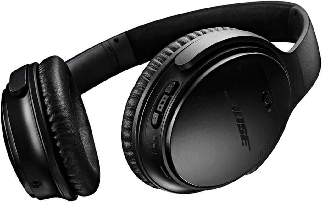 Bose QuietComfort 35 (Series I) Wireless Headphones, Noise Cancelling - Black (Renewed)