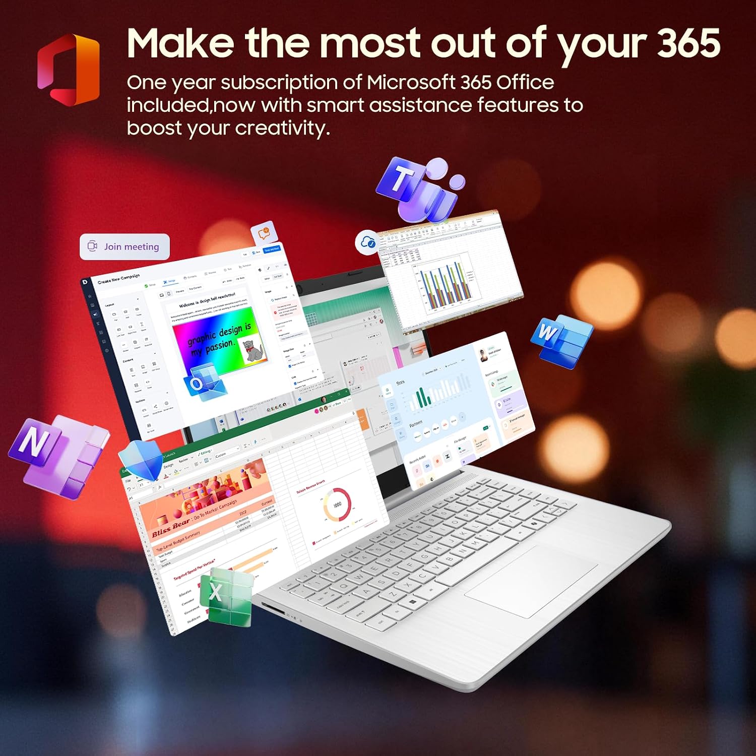 HP 2025 14' Laptop Computer for Business & Student, Intel Processor N150, 16 GB RAM, 384 GB Storage(128GB UFS+256GB MSD), AI Copilot, Wi-Fi 6, Windows 11 Pro, Thin & Light, Up to 11-Hour Battery Life