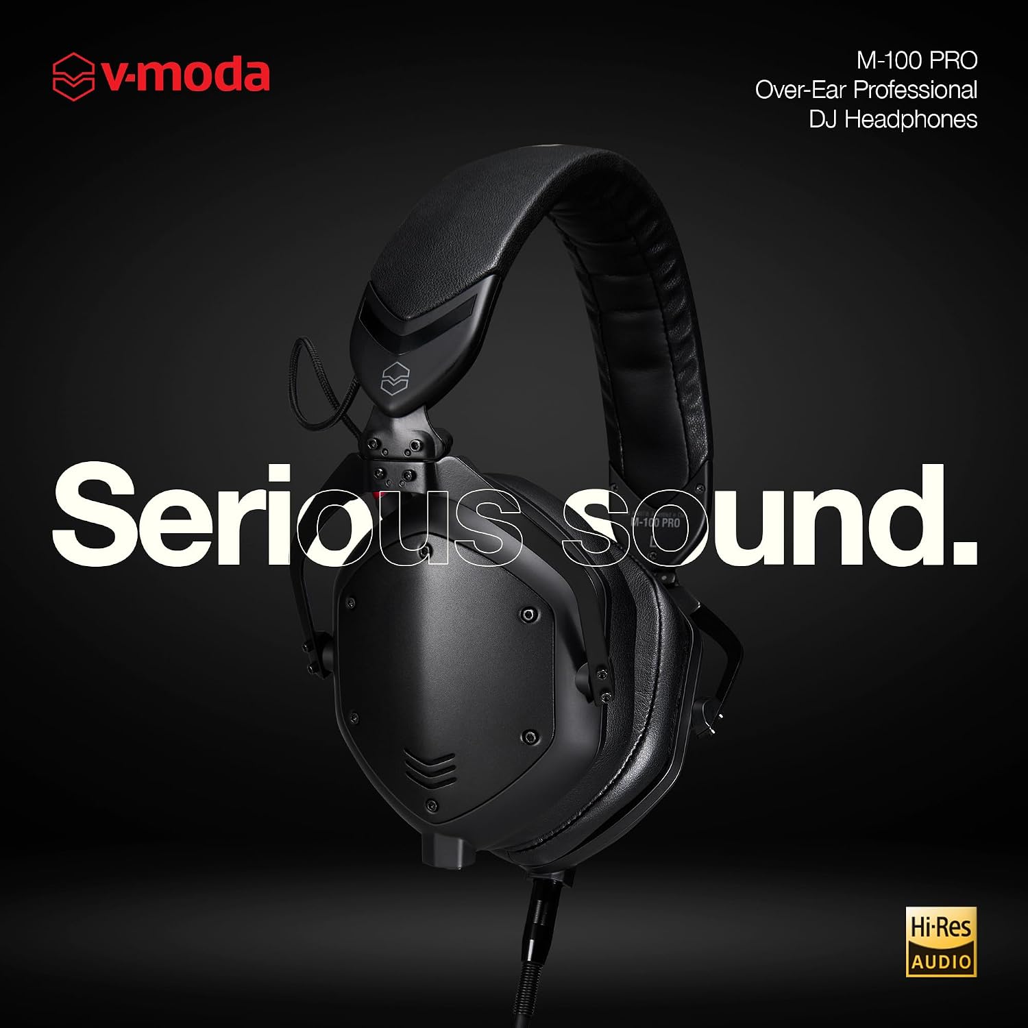 V-Moda M-100 PRO | Professional Over-Ear DJ Headphones | Built for Pro DJs & Beat-Driven Music | Superior Sound Isolation | One-Ear Listening | Long-Lasting Comfort | Durable Travel-Friendly Design