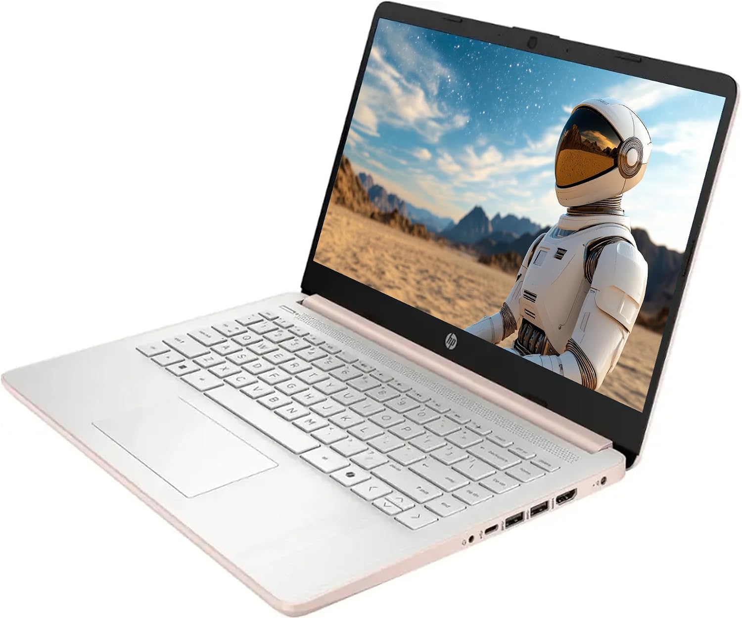 HP Laptop with Microsoft Office and 1TB Cloud Storage (1-Year) | 14 inch HD Computer | 16GB RAM | 128GB UFS | Intel 4-Core CPU(Beat i3-10110U) | Webcam | USB-C | Windows 11 Home in S Mode | LE Bundle