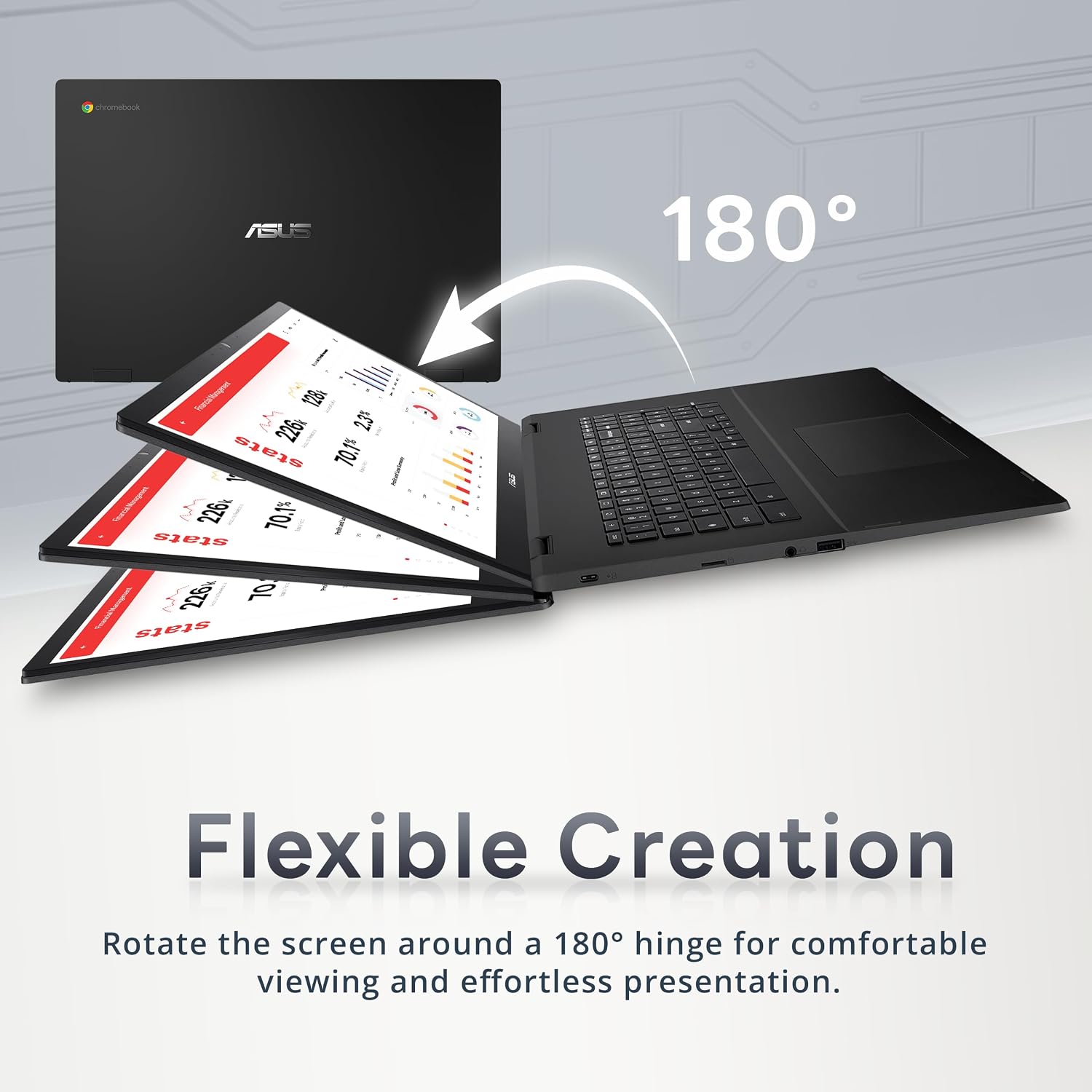 ASUS Chromebook CX1700 17.3' FHD Laptop, Intel Celeron N4500 Processor, 4GB RAM, 128GB eMMC, Intel UHD Graphics, 720P Webcam, Wi-Fi 6, Bluetooth, Chrome OS, Gray (Renewed)