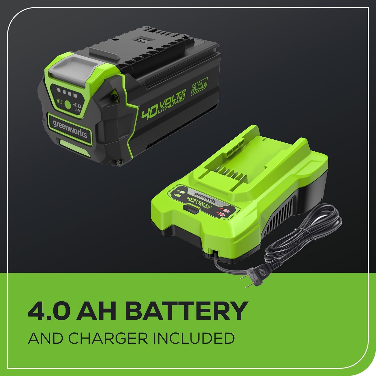 Greenworks 40V 20' Brushless Cordless Lawn Mower with 4.0Ah Battery & Charger(75+ Tool Compatibility)
