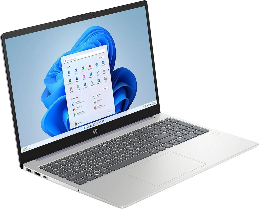 HP 15 Slim Laptop in Lavender Intel 8-core i3-N305 up to 3.8GHz 8GB RAM 256GB SSD 15.6in Full HD LCD Webcam WiFi HDMI W11 (15-FD - Renewed)