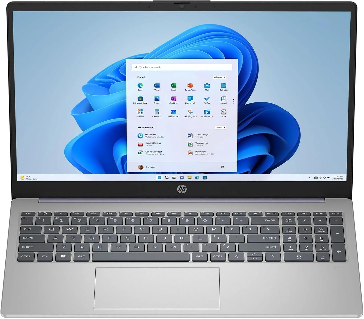 HP 15 Slim Laptop in Lavender Intel 8-core i3-N305 up to 3.8GHz 8GB RAM 256GB SSD 15.6in Full HD LCD Webcam WiFi HDMI W11 (15-FD - Renewed)