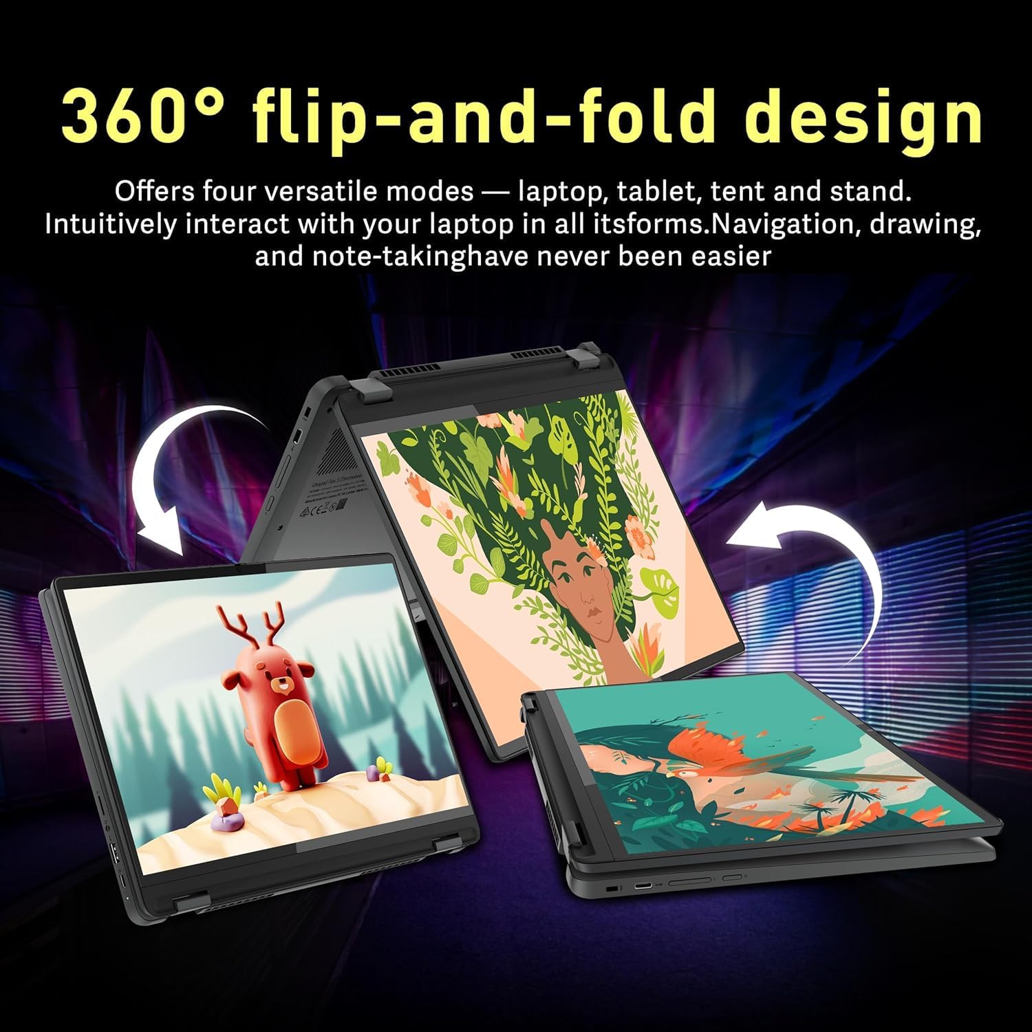 HP Chromebook x360-14inch Touchscreen Tablet - Google Laptop 2in1 - FHD Display - Intel Processor N100 Beat i3-1005G1 - USB C - Long Battery Life - School Kids - 2024 (Stylus Pen, 4GB RAM |64GB SSD)