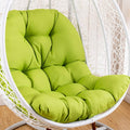 Hanging Nest Swing Chair Cushion Replacement, Outdoor Patio Garden Egg Rocking Chair Basket Seat Cushion Only, Meditation Cushion Floor, Does Not Include Chair and Stand(Color:Green)