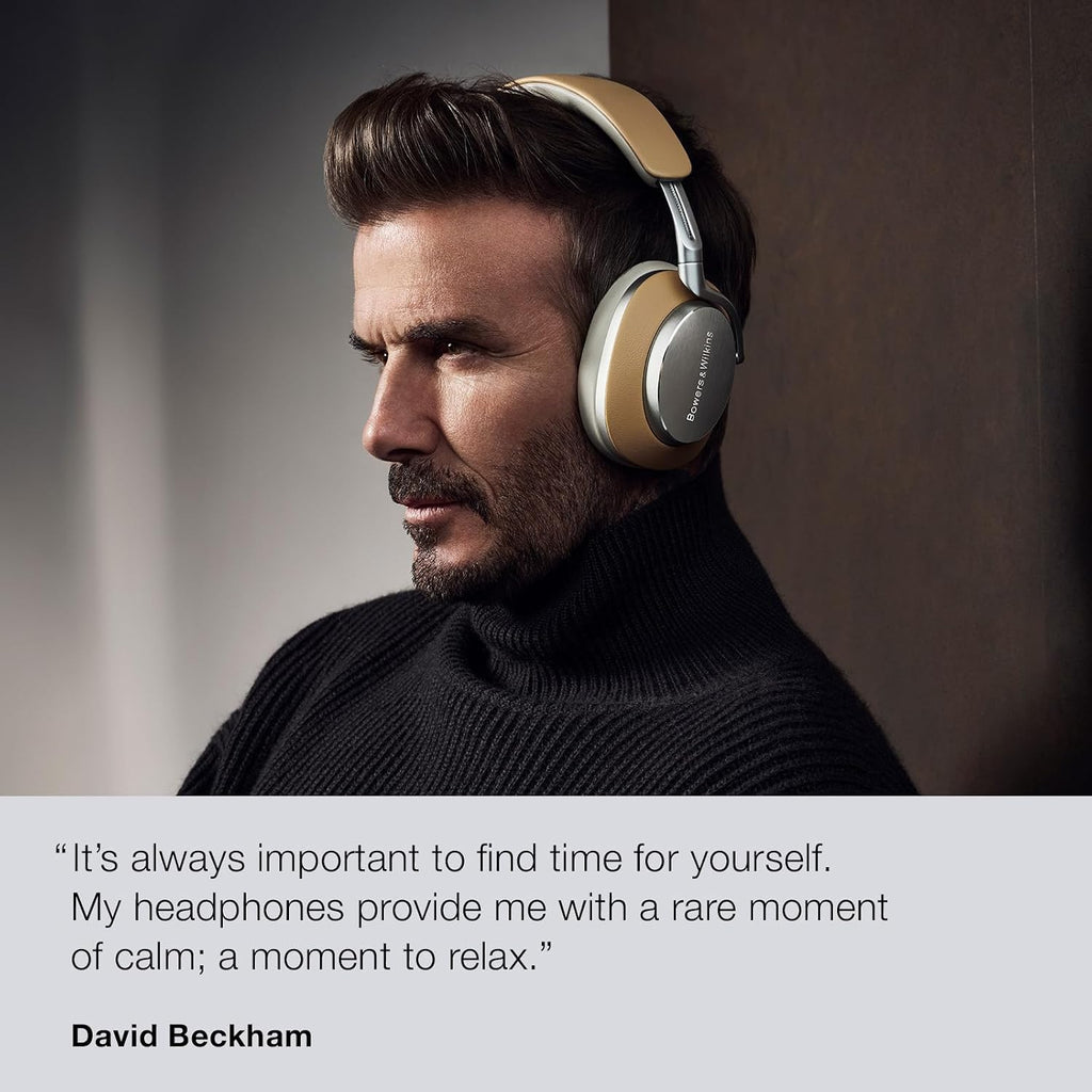 Bowers & Wilkins Limited Edition Px8 Over-Ear Bluetooth Headphones, Advanced Active Noise Cancellation Wireless Headphones, Luxurious Materials, 30-Hr Battery Life, 15-Min Quick Charging, Tan