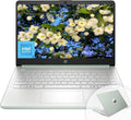 HP 14' HD Student Business Laptop, Intel Quad-Core N150, 8GB RAM, 192GB Storage, (128GB UFS+64GB SD Card), 1 Year Office 365, Webcam, HDMI, Bluetooth, WiFi 6, Win 11 Pro, Slim Design, Willow Green