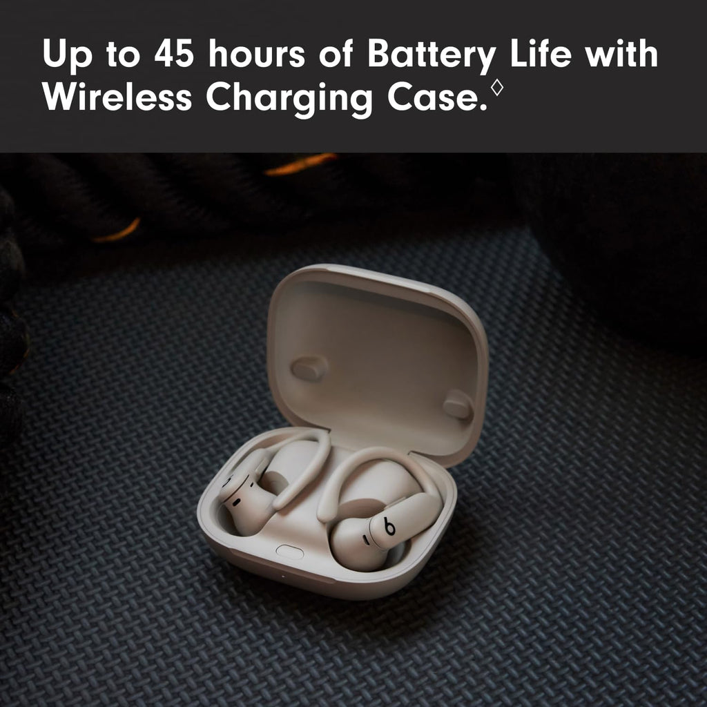 Beats Powerbeats Pro 2 - Wireless Noise Cancelling Workout Earbuds with Secure- Fit Earhooks, Up to 45-Hour Battery with Charging Case, Sweat & Water Resistant, Heart Rate Monitoring - Quick Sand