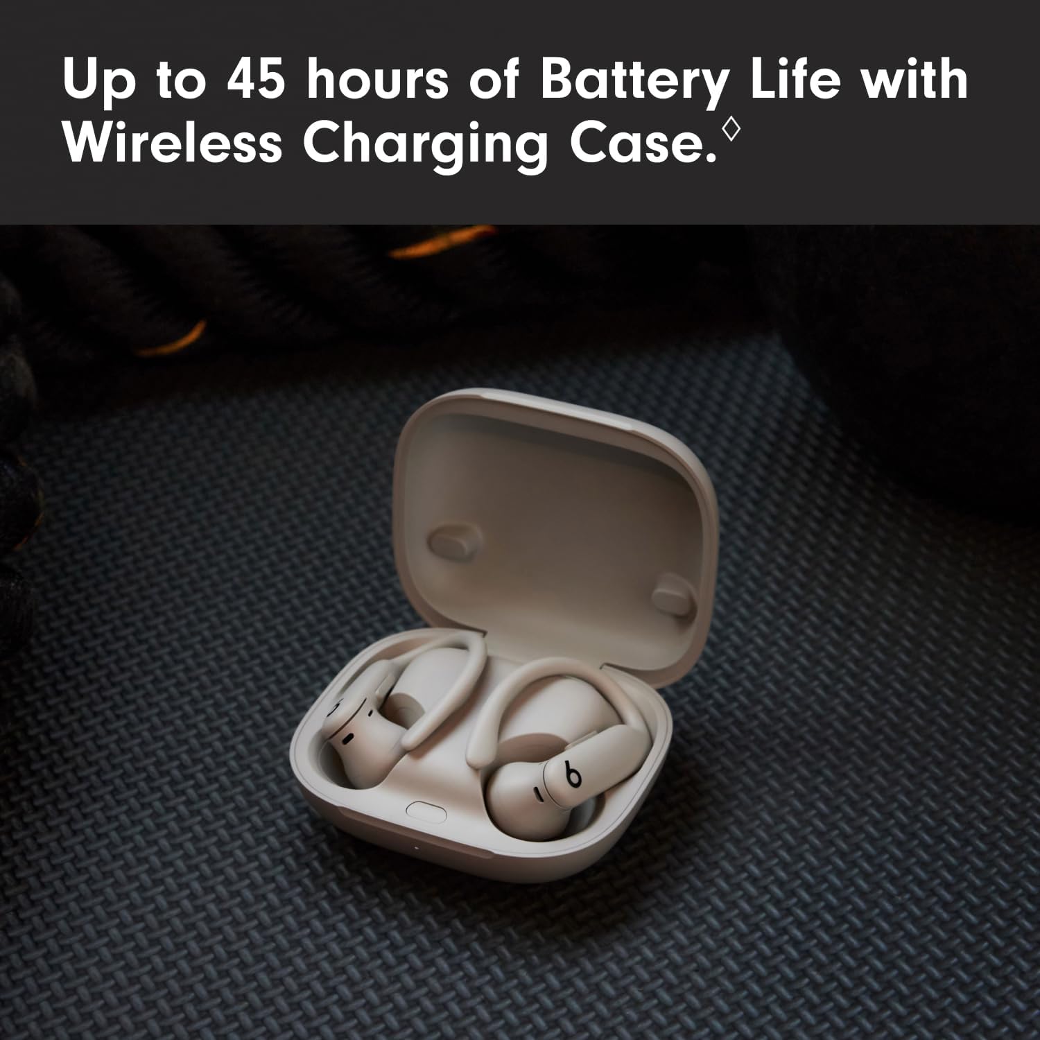 Beats Powerbeats Pro 2 - Wireless Noise Cancelling Workout Earbuds with Secure- Fit Earhooks, Up to 45-Hour Battery with Charging Case, Sweat & Water Resistant, Heart Rate Monitoring - Quick Sand
