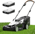Litheli 40V (2 x 20V) 16' Electric Lawn Mower Cordless, Brushless Lawnmower with 6-Height Adjust, Portable & Lightweight Push Battery Powered Lawn Mower (2 * 4.0AH Batteries Included)