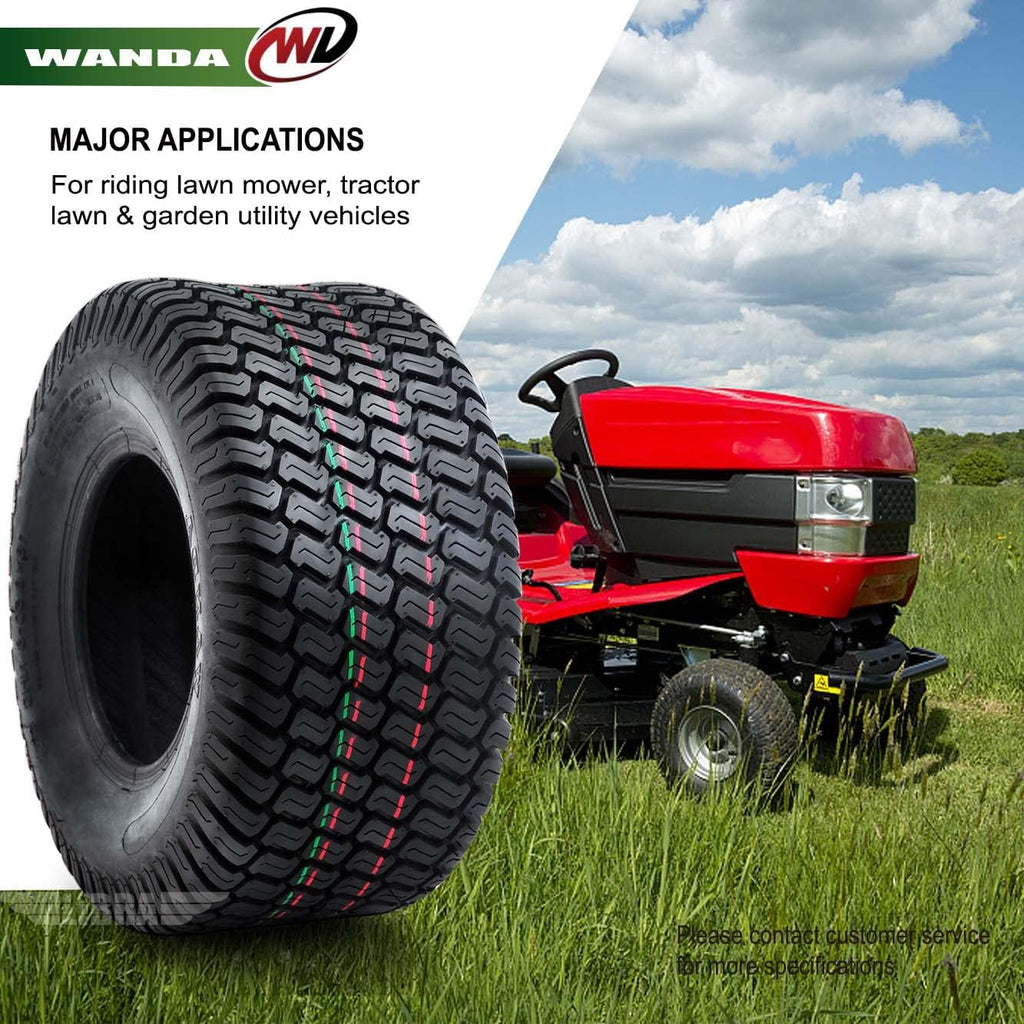 WANDA 18X8.5-10 Lawn Mower Tractor Cart Turf Tires 4 Ply 18x8.5x10 -Set 2-13029