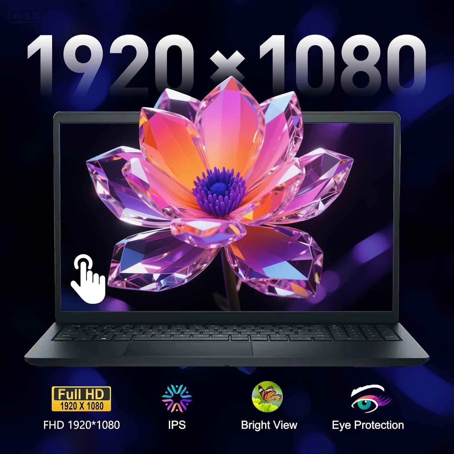 Dell Inspiron 15.6' FHD Touchscreen Laptop, 13th Gen Intel Core i5 (Beat i7-1250U), 12GB RAM, 768GB Storage (256GB PCIe SSD + 512GB External), Anti-Glare, Win 11 with MS Office, Long Battery Life