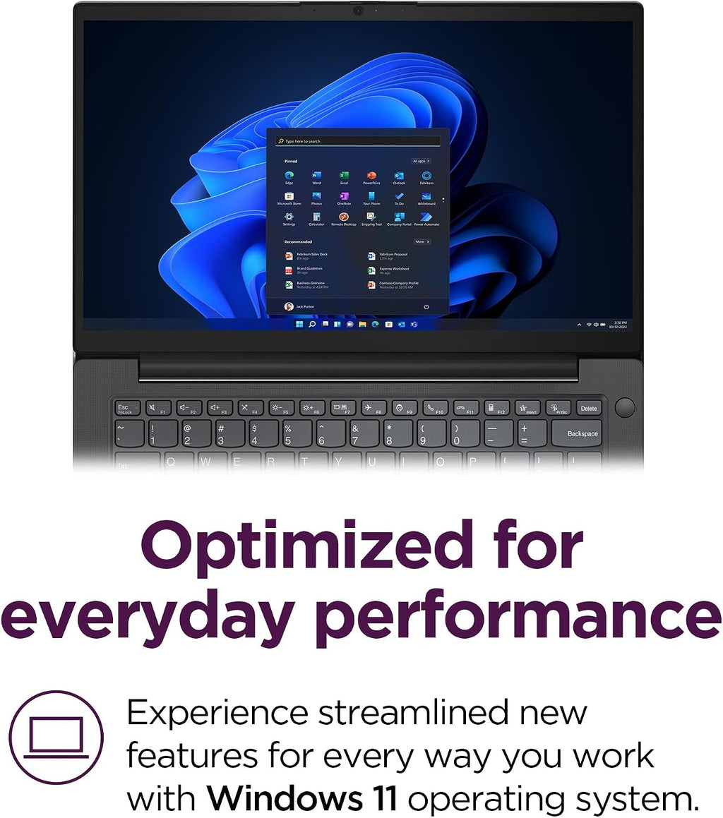 Lenovo 14 G4 - Laptop for Business - Intel Core i7-13620H - 14' FHD Display - 8GB RAM (upgradable to 16GB) - 256GB Storage (upgradable to 1TB) - Windows 11 Home - Thin & Portable - Business Black