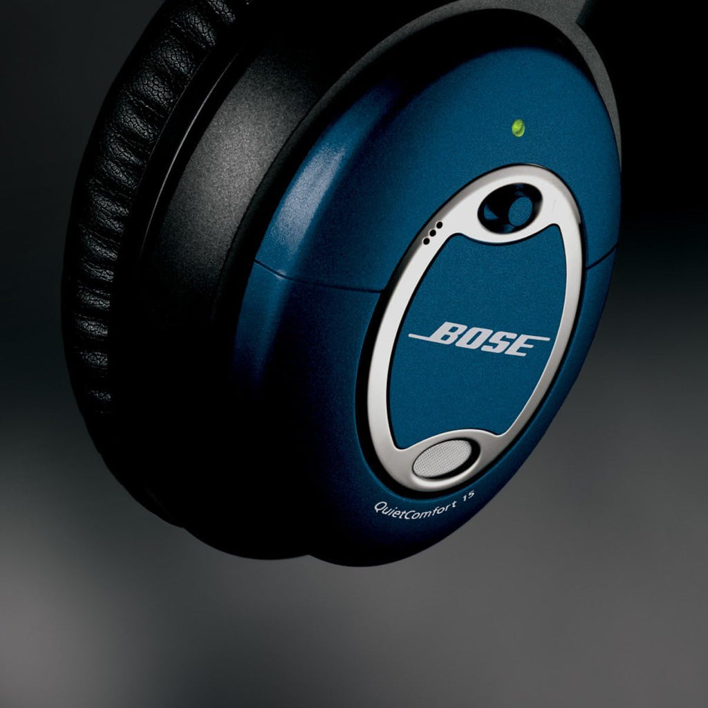 Bose® QuietComfort® 15 Acoustic Noise Cancelling® Headphones -Limited Edition Blue (Renewed)