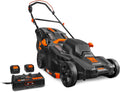 WEN 20V Max 2-in-1 19-Inch Cordless Brushless Lawn Mower and Mulcher with Two 5Ah Batteries and Dual Port Charger (20839)