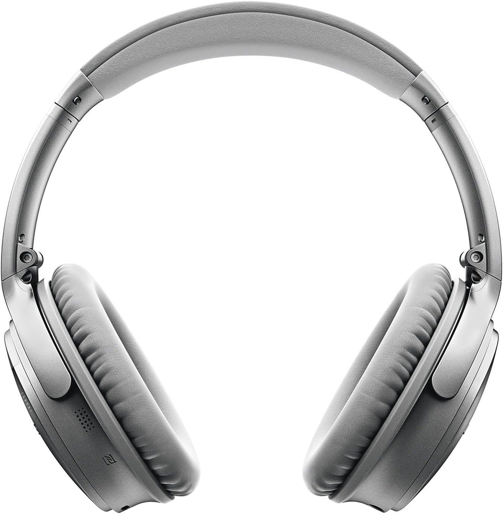 Bose QuietComfort 35 (Series I) Wireless Noise Cancelling Headphones - Silver (Renewed)