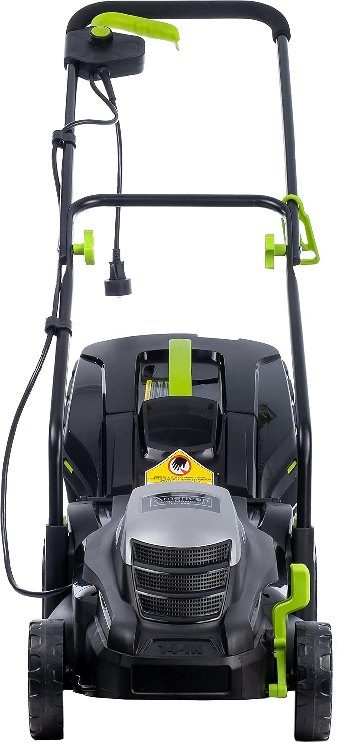 American Lawn Mower Company 50514 14' 11-Amp Corded Electric Lawn Mower, Black