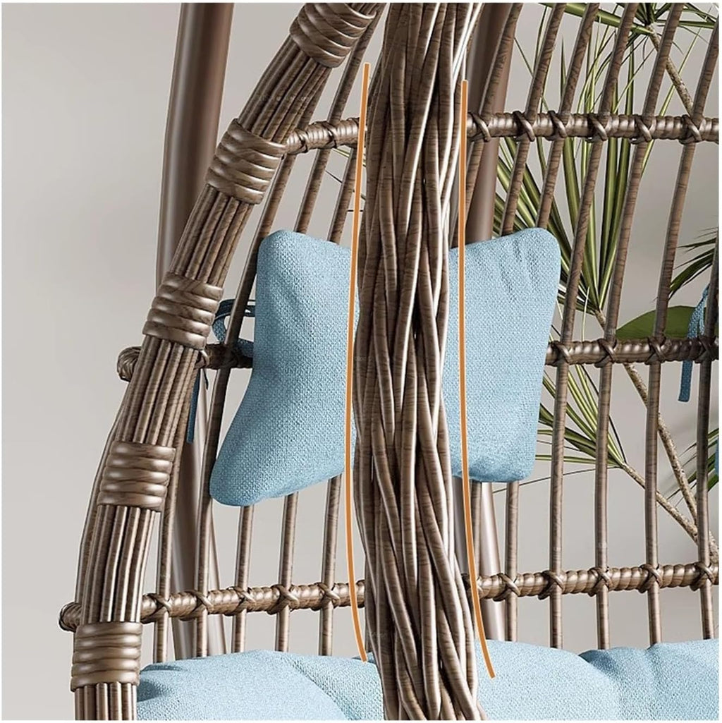 Home Rattan Chairs- Hanging Chair Hanging Basket Rocking Chair Balcony Leisure Rocking Chair Household Indoor Swing Hanging Chair Patio Lounge Chair