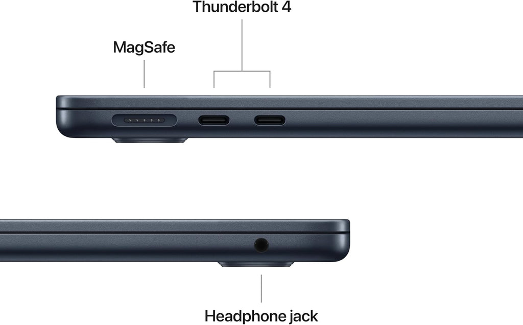 Apple 2025 MacBook Air 13-inch Laptop with M4 chip: Built for Apple Intelligence, 13.6-inch Liquid Retina Display, 16GB Unified Memory, 512GB SSD Storage, Touch ID; Midnight with AppleCare+ (3 Years)