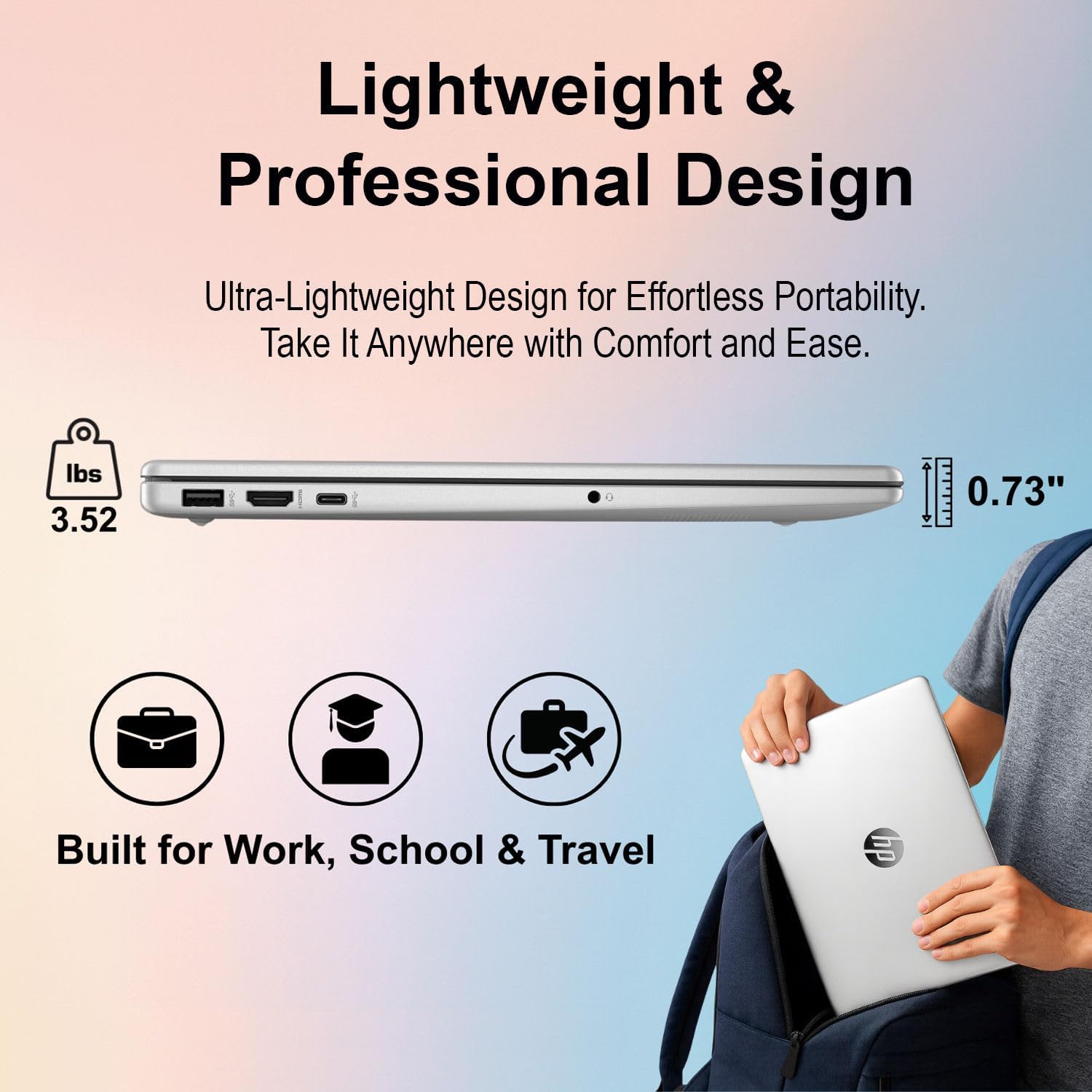 HP Pavilion 15.6' Laptop | 13th Gen Intel Core i3 Processor | 8GB DDR4 RAM | 640GB Storage (128GB PCIe SSD + 512GB External) | AI-Enhanced Windows 11 | Privacy Webcam | Up to 11.5 Hrs Battery