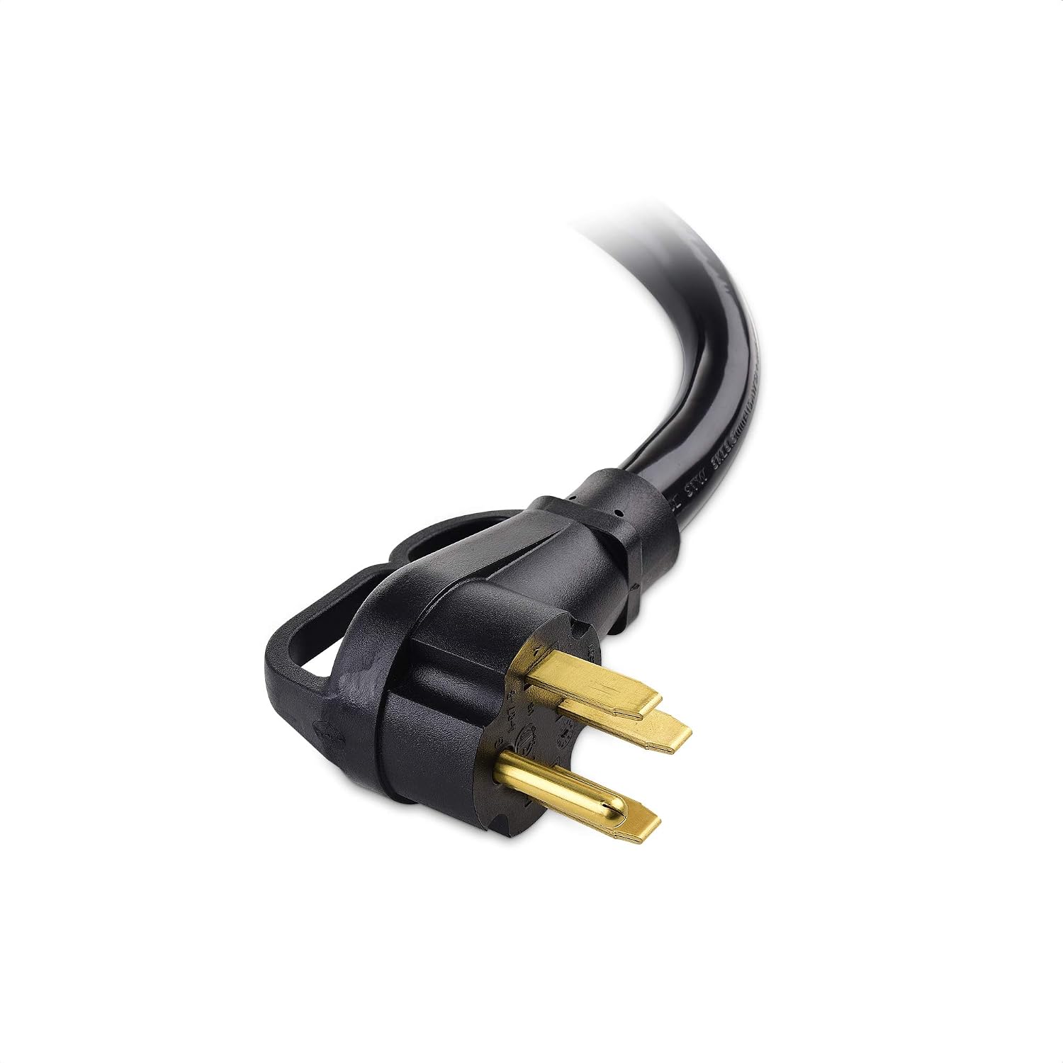 Cable Matters 4 Prong 50 AMP RV Adapter Cord - 25ft, 50A/250V/12500W, NEMA 14-50P to NEMA SS2-50R with Twist Lock, Generator Power Cord, Generator Extension Cable