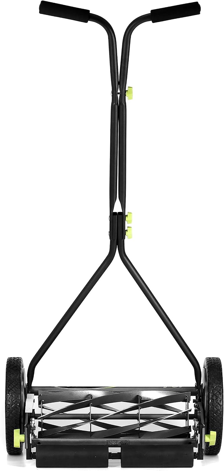 Earthwise 1715-16EW 16-Inch 7-Blade Push Reel Lawn Mower, Grey