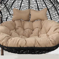 2 Seater Egg Chair Swing Cushion Outdoor,Double Egg Chair Cushion Replacement,Waterproof Detachable Hanging Basket Chair Cushions,for Garden Balcony(K)
